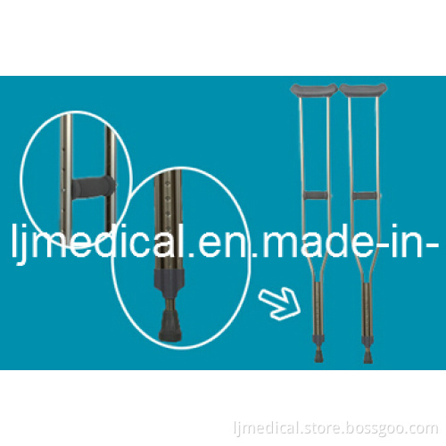 Brown Aluminum Crutch